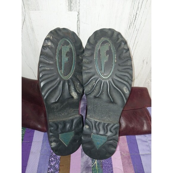 F Shoes By Jogn Fluevog Mens 8.5 Leather Zip Up Boots - Picture 13 of 14